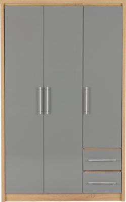 Seville 3 Door 2 Drawer Wardrobe