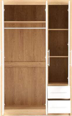 Seville 3 Door 2 Drawer Wardrobe