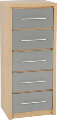 Seville 5 Drawer Narrow Chest