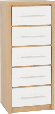 Seville 5 Drawer Narrow Chest