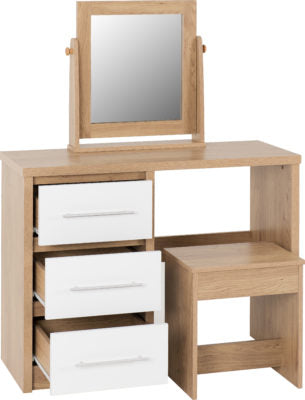 Seville 3 Drawer Dressing Table Set