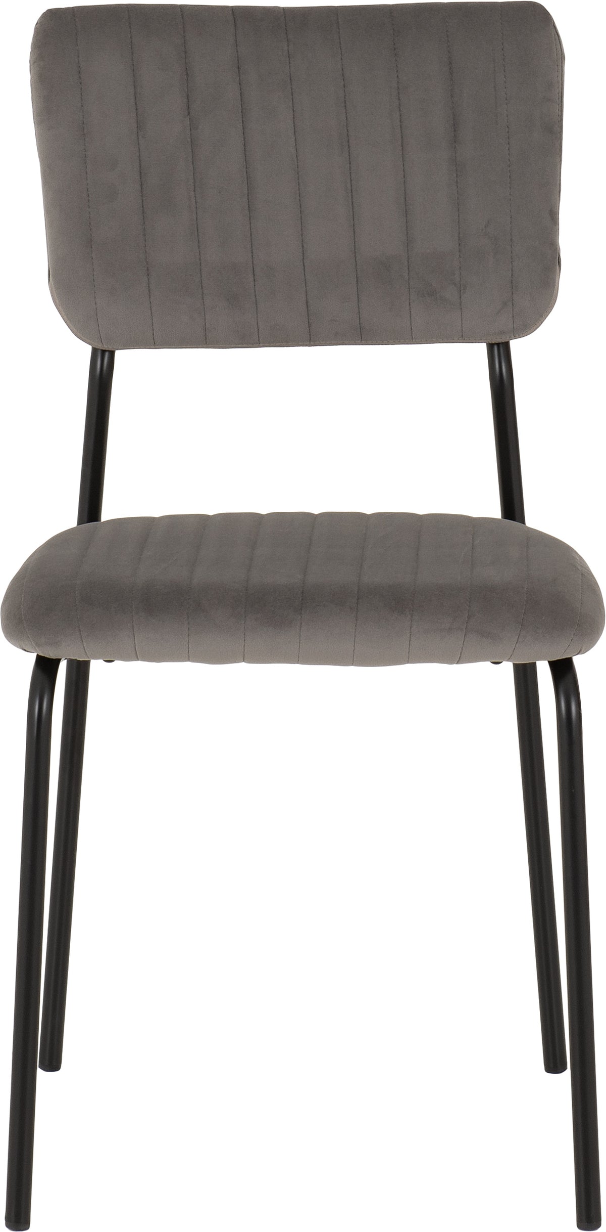 Sheldon Chair (Box of 4) - Grey Velvet Fabric