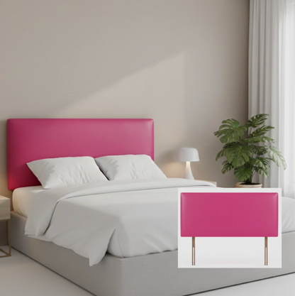 Pink PU Leather Headboard
