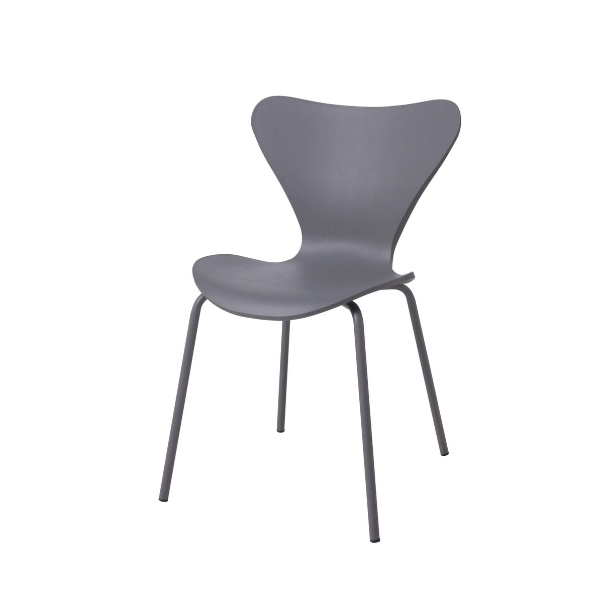 Sienna Plastic (PP) Chairs with Metal legs (4s) - Grey (Set of 4)