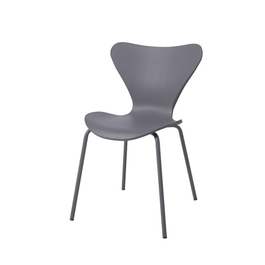 Sienna Plastic (PP) Chairs with Metal legs (4s) - Grey (Set of 4)