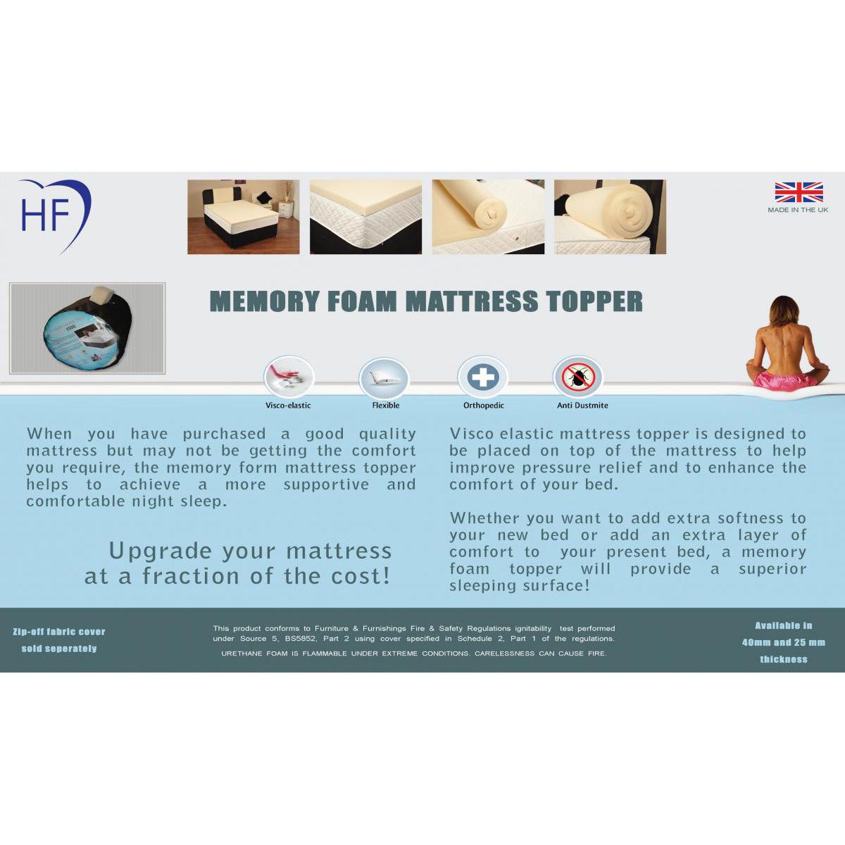 Memory Topper 40mm
