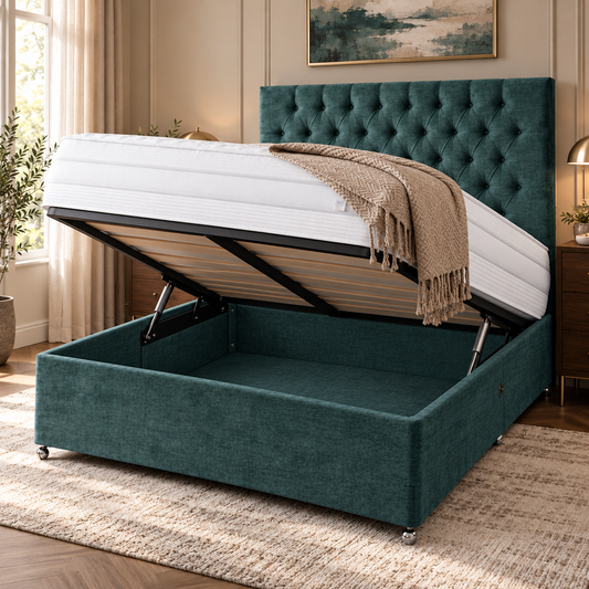 Regency Green Ottoman Bed
