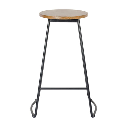 Trent Bar Stool Black and Natural - Black, Natural