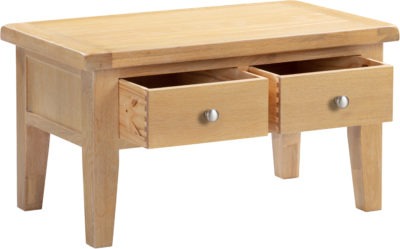 Windsor Natural Oak 2 Drawer Coffee Table