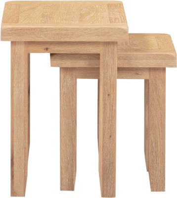 Windsor Oak Nest of 2 Tables