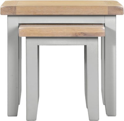 Windsor Pebble Grey Nest of 2 Tables