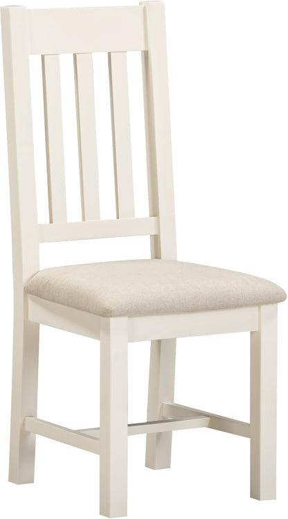 Windsor Slatted Chair (Box of 2) - Ivory/Oat Fabric
