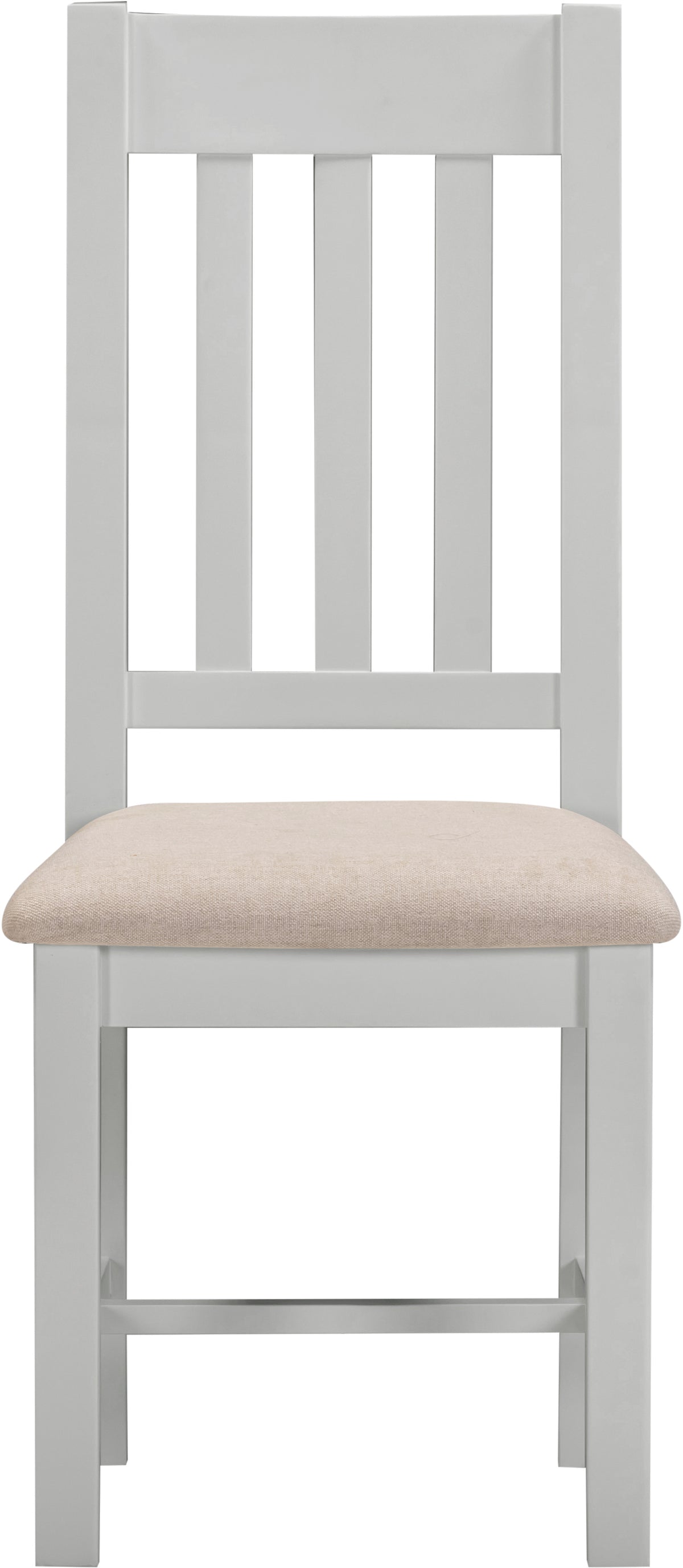 Windsor Slatted Chair (Box of 2) - Pebble Grey/Oat Fabric