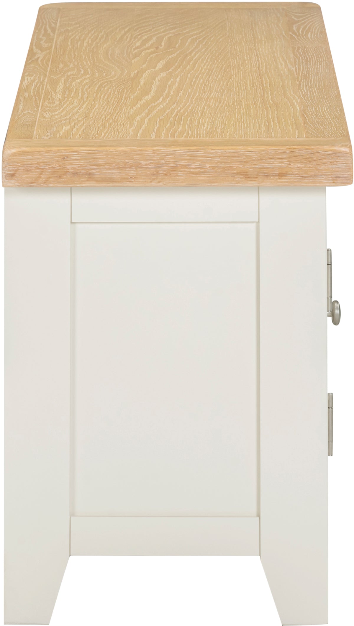 Windsor Straight TV Unit - Ivory/Oak