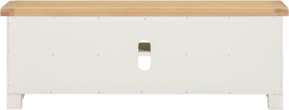 Windsor Straight TV Unit - Ivory/Oak