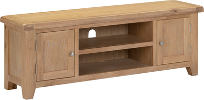 Windsor Straight TV Unit - Natural Oak