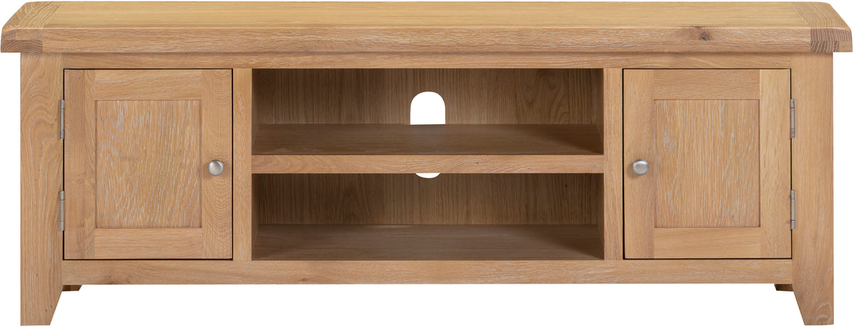 Windsor Straight TV Unit - Natural Oak