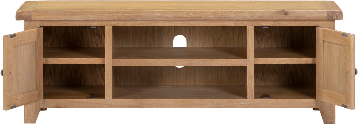 Windsor Straight TV Unit - Natural Oak