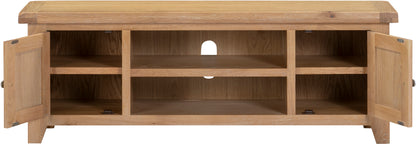 Windsor Straight TV Unit - Natural Oak