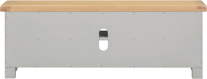 Windsor Straight TV Unit - Pebble Grey/Oak