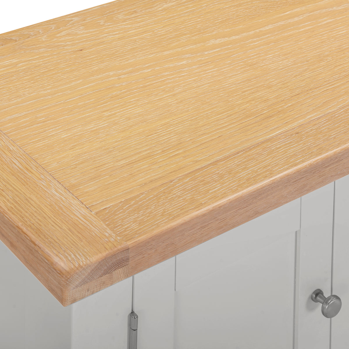 Windsor Straight TV Unit - Pebble Grey/Oak