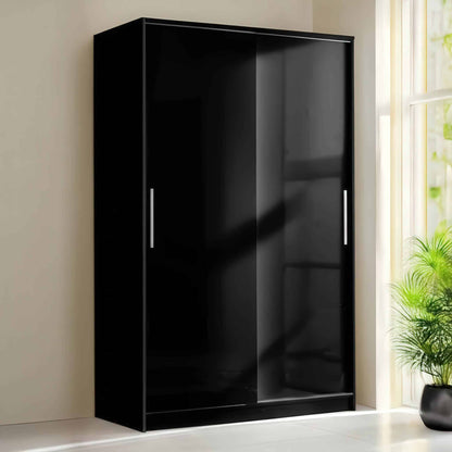 Topline Sliding Robe 2 Door - Black