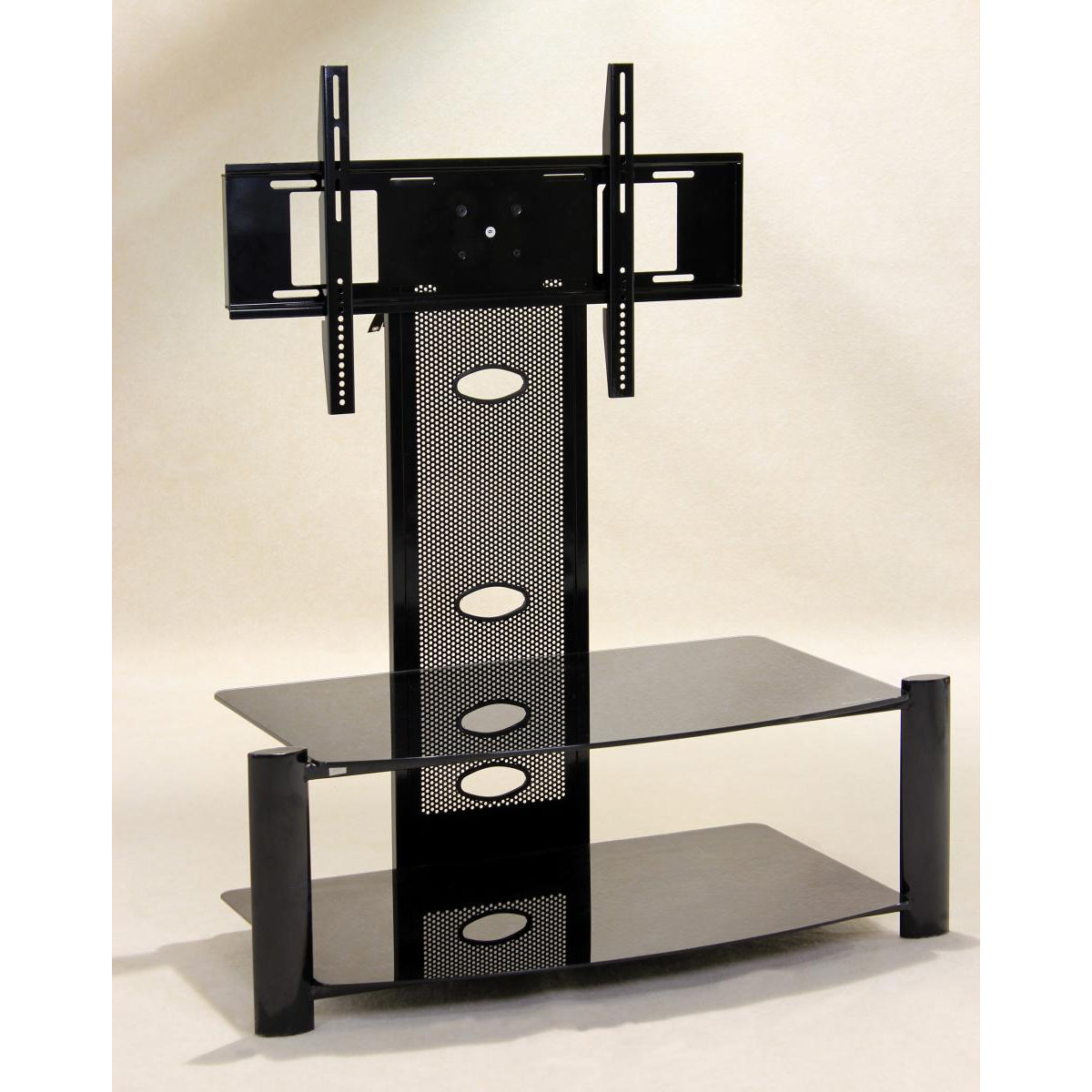 Alpine Flat Screen TV Stand Black (Baron)