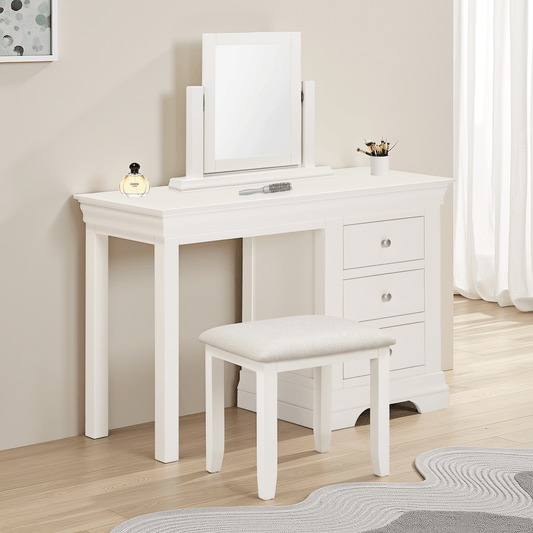 Bordeaux Dressing Table Mirror - Ivory - Furniture Cash and Carry