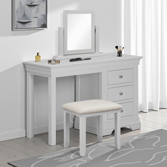 Bordeaux Dressing Table Mirror - Pebble Grey - Furniture Cash and Carry