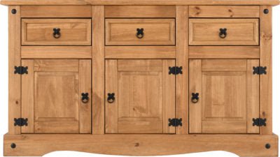 Corona 3 Door 3 Drawer Sideboard - Furniture Cash and Carry