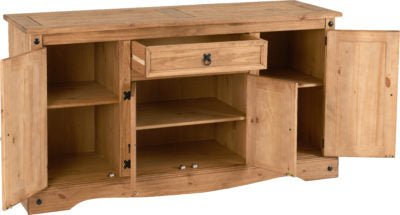 Corona 4 Door 1 Drawer Sideboard - Furniture Cash and Carry