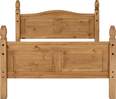 Corona 4'6" Bed High Foot End - Furniture Cash and Carry