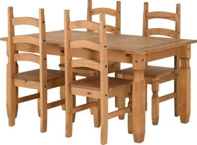 Corona 5' Dining Set - Furniture Cash and Carry