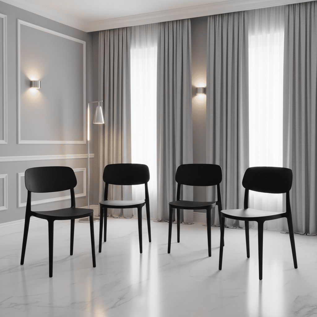 Jemima Plastic Chair (4s) - White (Set of 4)