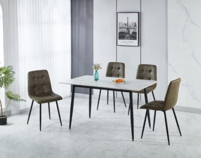 Fenton Dining Set (4 Chairs) - Furniture Cash and Carry