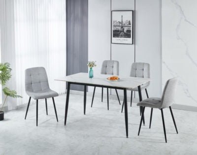 Fenton Dining Set (4 Chairs) - Furniture Cash and Carry
