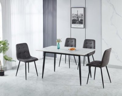 Fenton Dining Set (4 Chairs) - Furniture Cash and Carry
