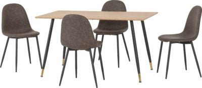 Hamilton Medium Dining Set with Athens Chairs - Furniture Cash and Carry