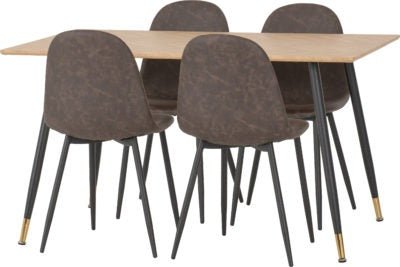 Hamilton Medium Dining Set with Athens Chairs - Furniture Cash and Carry