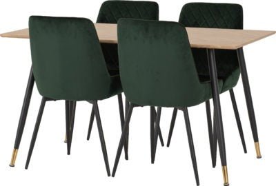 Hamilton Medium Dining Set with Avery Chairs - Furniture Cash and Carry