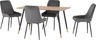 Hamilton Medium Dining Set with Avery Chairs - Furniture Cash and Carry