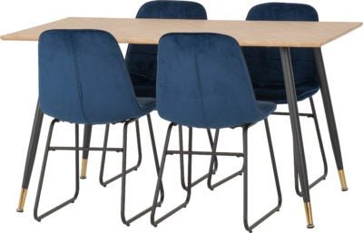 Hamilton Medium Dining Set with Lukas Chairs - Furniture Cash and Carry