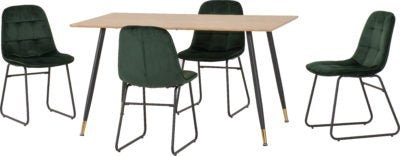Hamilton Medium Dining Set with Lukas Chairs - Furniture Cash and Carry