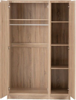 Malvern 3 Door Wardrobe - Furniture Cash and Carry
