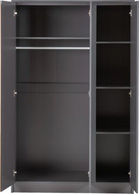 Malvern 3 Door Wardrobe - Furniture Cash and Carry