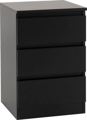 Malvern 3 Drawer Bedside - Furniture Cash and Carry