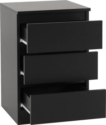 Malvern 3 Drawer Bedside (PAIR) - Furniture Cash and Carry