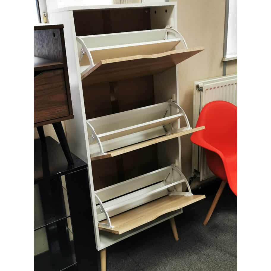 Mapleton Shoe Cabinet (1000123439) - White