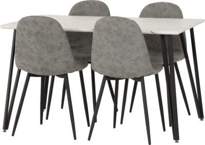 Marlow Dining Set with Athens Chairs - Furniture Cash and Carry