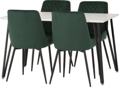 Marlow Dining Set with Avery Chairs - Furniture Cash and Carry